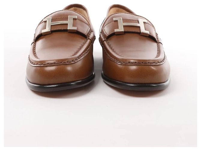 Hermès Mocassino in pelle HERMES Constance, Marrone, Taglia 36 EU - vista 5