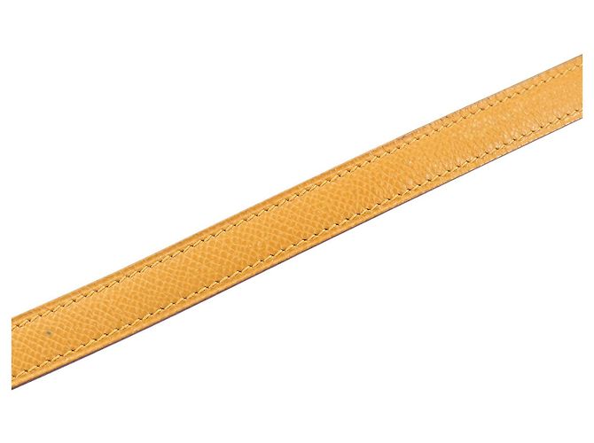 Hermès Hermes Yellow Courchevel Leather Shoulder Strap - view 3