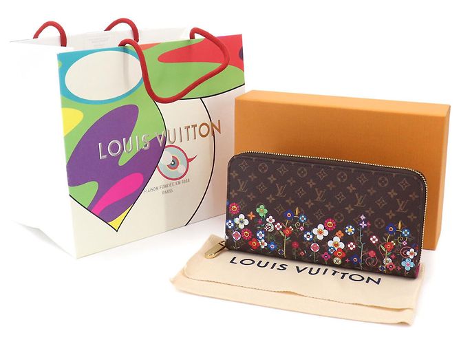 Louis Vuitton LV x Takashi Murakami Zippy Long Wallet Multicolore Monogramma - vista 2