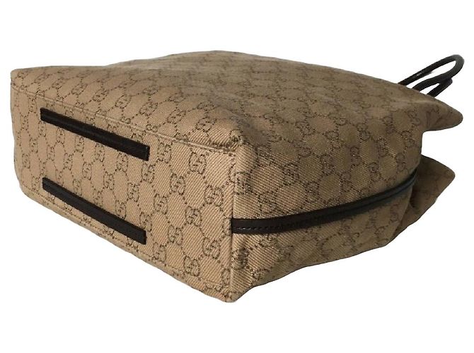 Borsa a tracolla Gucci Monogramma GG in tessuto e pelle - vista 4