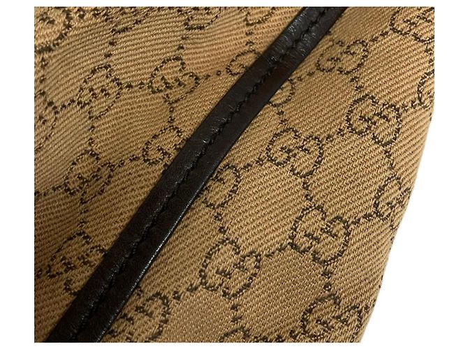 Borsa a tracolla Gucci Monogramma GG in tessuto e pelle - vista 7