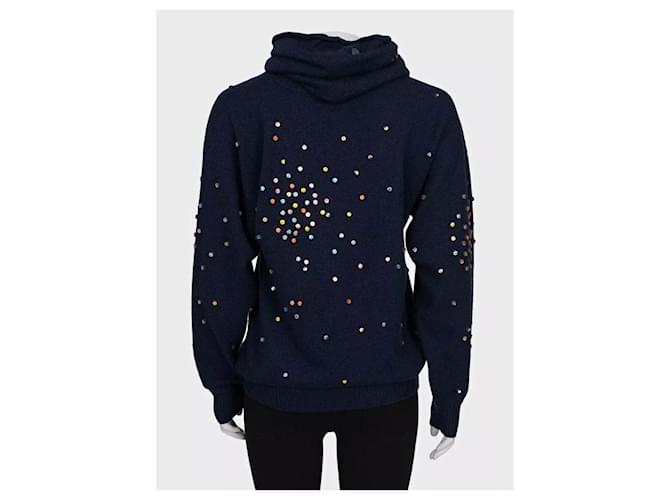 Timeless Luxuriöser blauer Kaschmir-Pullover Chanel 2014 Gr. 36 Gebraucht - Ansicht 4