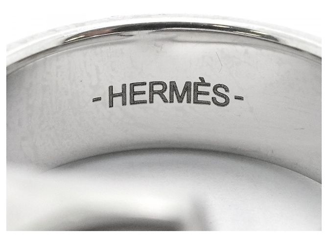 Ring Hermès Anello Carousel Hermes Nero Argento - vista 4