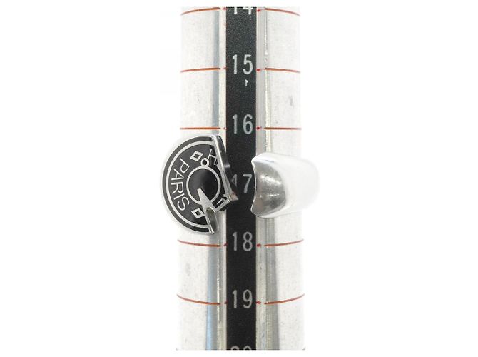 Ring Hermès Anello Carousel Hermes Nero Argento - vista 6