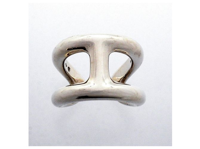 Ring Anillo Hermès Osmos GM Plata - vista 2