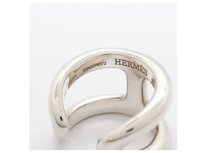 Ring Anillo Hermès Osmos GM Plata - vista 4