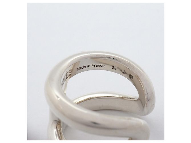 Ring Anillo Hermès Osmos GM Plata - vista 5