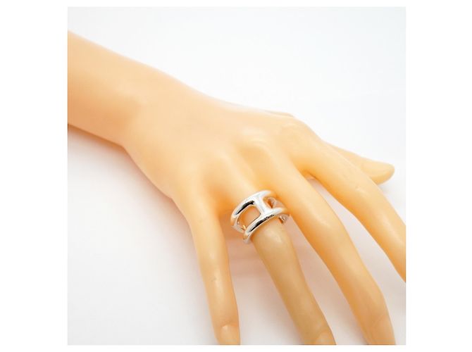 Ring Anillo Hermès Osmos PM Plata - vista 8