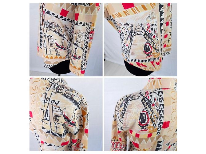 Camisa Prada ss 2004 estampado Venezia Multicolor - vista 13