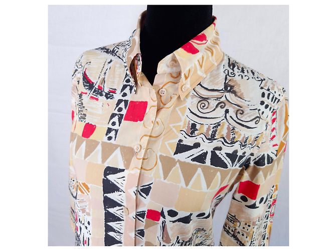 Camisa Prada ss 2004 estampado Venezia Multicolor - vista 2