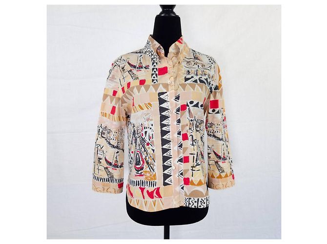 Camisa Prada ss 2004 estampado Venezia Multicolor - vista 5