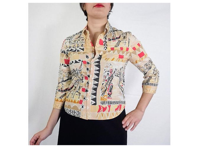 Camisa Prada ss 2004 estampado Venezia Multicolor - vista 6
