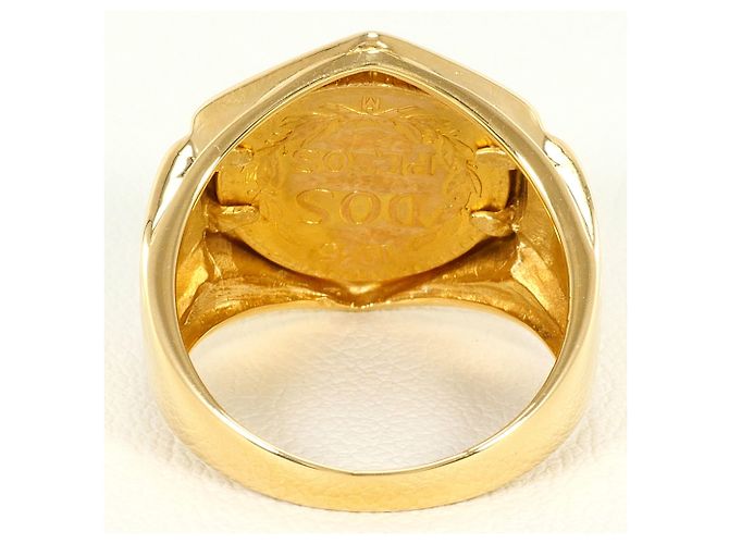 Autre Marque 18K Gelbgold-Ring mit Diamant Golden - Ansicht 4
