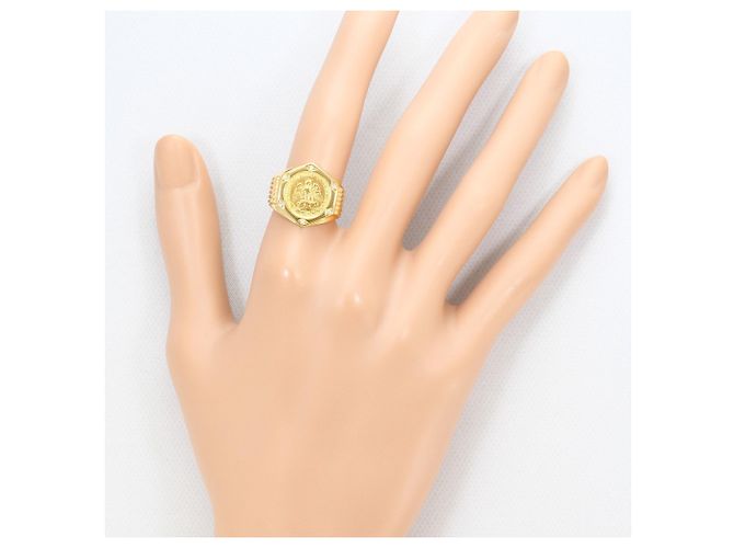 Autre Marque 18K Gelbgold-Ring mit Diamant Golden - Ansicht 6
