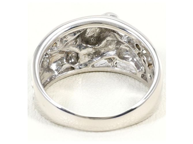 Autre Marque 18K Weißgold-Ring mit gelbem Diamanten Golden - Ansicht 5