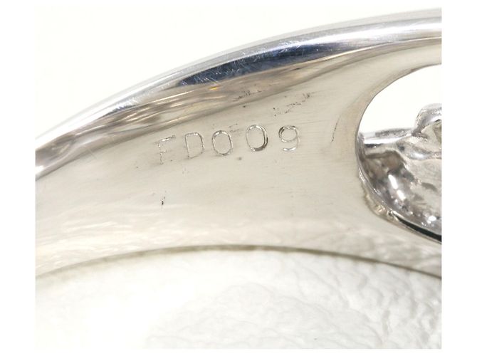 Autre Marque 18K Weißgold-Ring mit gelbem Diamanten Golden - Ansicht 7