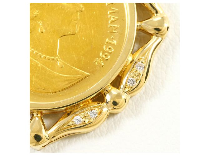 Autre Marque Pendente in oro giallo K24 e diamante D'oro - vista 2