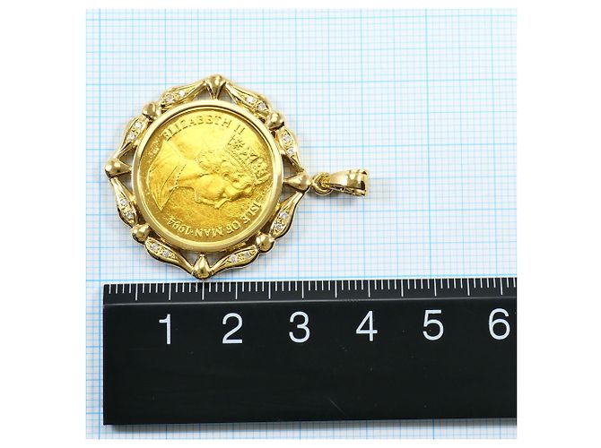 Autre Marque Pendente in oro giallo K24 e diamante D'oro - vista 5