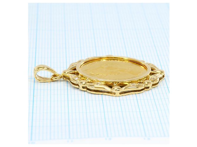 Autre Marque Pendente in oro giallo K24 e diamante D'oro - vista 6