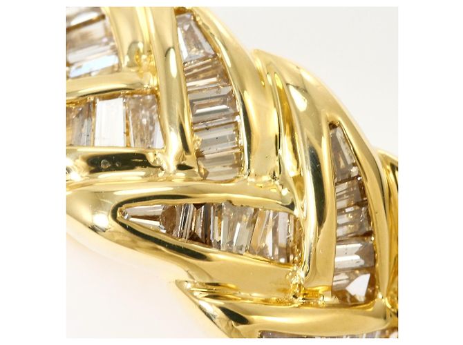 Autre Marque 18K Gelbgold-Ring mit braunem Diamanten Golden - Ansicht 2
