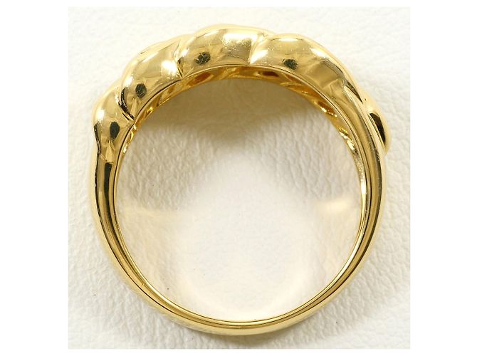 Autre Marque 18K Gelbgold-Ring mit braunem Diamanten Golden - Ansicht 3