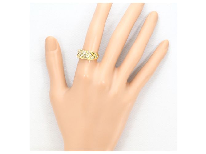 Autre Marque 18K Gelbgold-Ring mit braunem Diamanten Golden - Ansicht 7
