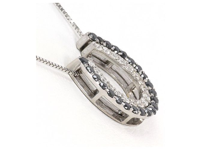 Autre Marque Collana in oro bianco 18K e diamanti Nero D'oro - vista 2