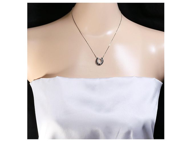 Autre Marque Collana in oro bianco 18K e diamanti Nero D'oro - vista 6
