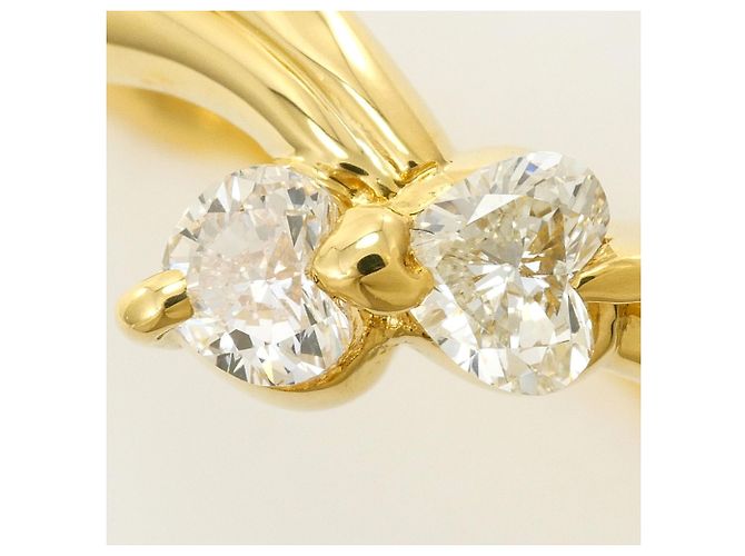 Autre Marque 18K Gelbgold-Ring mit Diamant Golden - Ansicht 2