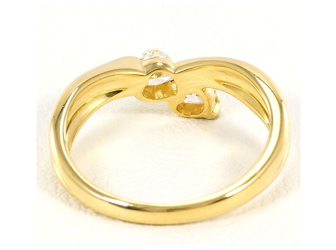 Autre Marque 18K Gelbgold-Ring mit Diamant Golden - Ansicht 4