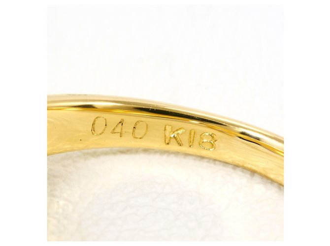 Autre Marque 18K Gelbgold-Ring mit Diamant Golden - Ansicht 5