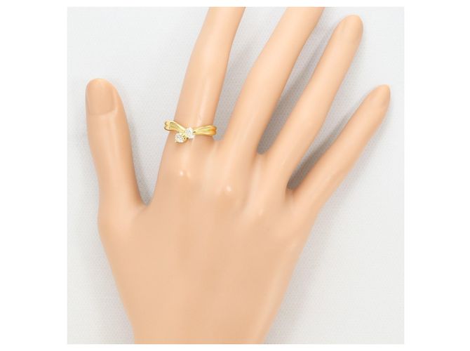 Autre Marque 18K Gelbgold-Ring mit Diamant Golden - Ansicht 6