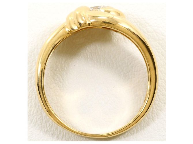 Autre Marque 18K Gelbgold-Ring mit Diamant Golden - Ansicht 3