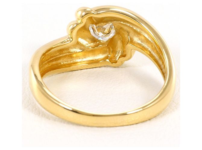 Autre Marque 18K Gelbgold-Ring mit Diamant Golden - Ansicht 4