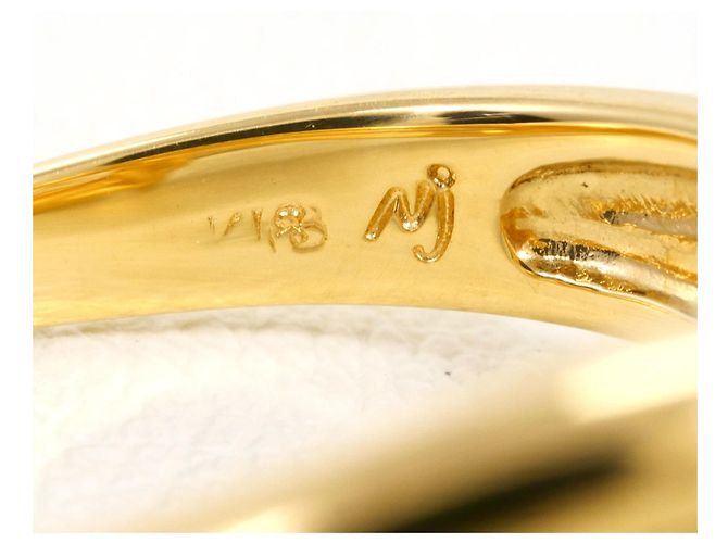 Autre Marque 18K Gelbgold-Ring mit Diamant Golden - Ansicht 6