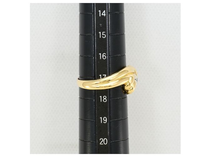 Autre Marque 18K Gelbgold-Ring mit Diamant Golden - Ansicht 8