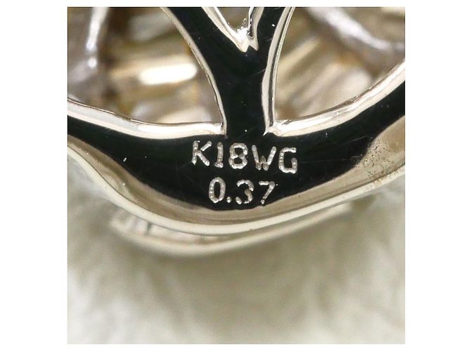 Autre Marque 18K Weißgoldkette mit braunem Diamanten Golden - Ansicht 6