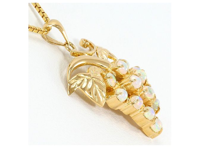 Autre Marque Colar de ouro amarelo 18K com opala Dourado - vista 3