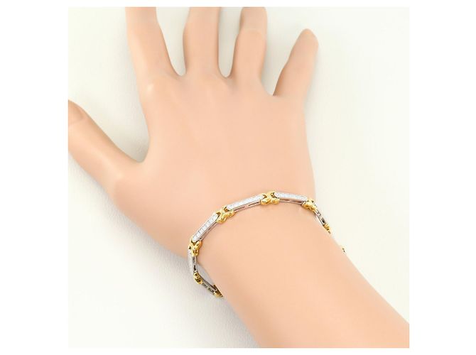 Autre Marque Elegante bracciale con charm in oro 18K con diamanti D'oro - vista 5
