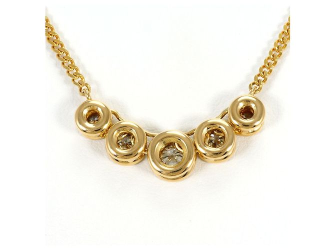 Autre Marque Collana in oro giallo 18K con diamante D'oro - vista 3
