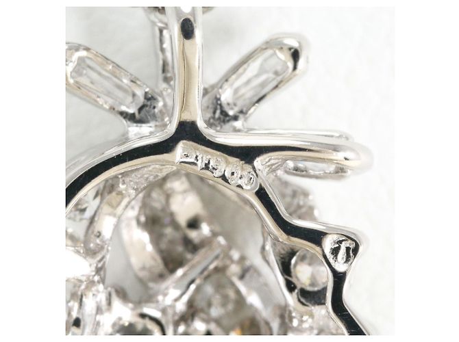 Autre Marque Platin-Halskette mit Diamant - Ansicht 4