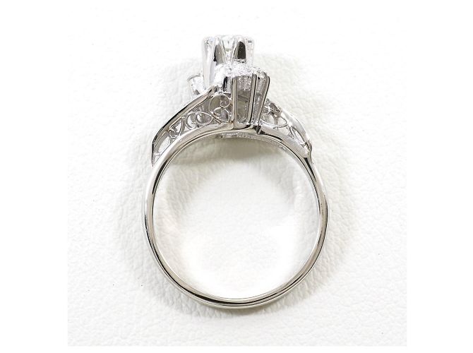 Autre Marque Platinring mit Diamanten - Ansicht 3