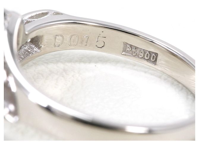 Autre Marque Platinring mit Diamanten - Ansicht 5