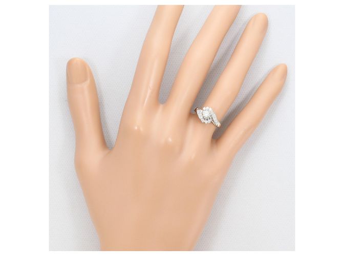 Autre Marque Platinring mit Diamanten - Ansicht 7