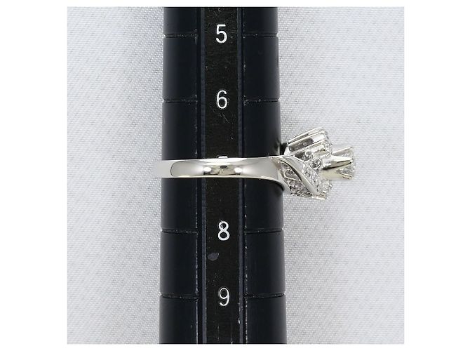 Autre Marque Platinring mit Diamanten - Ansicht 8
