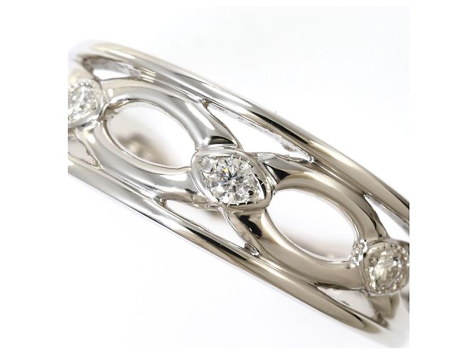 Autre Marque PT900 Platinring mit Diamant - vista 2