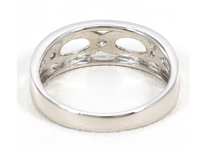 Autre Marque PT900 Platinring mit Diamant - vista 4