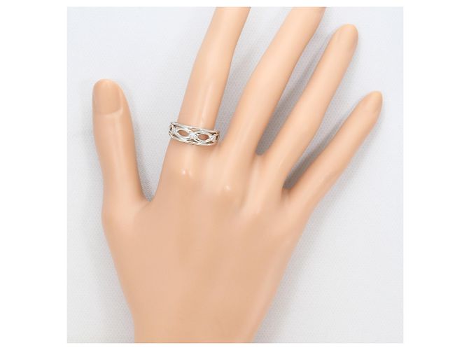 Autre Marque PT900 Platinring mit Diamant - vista 7