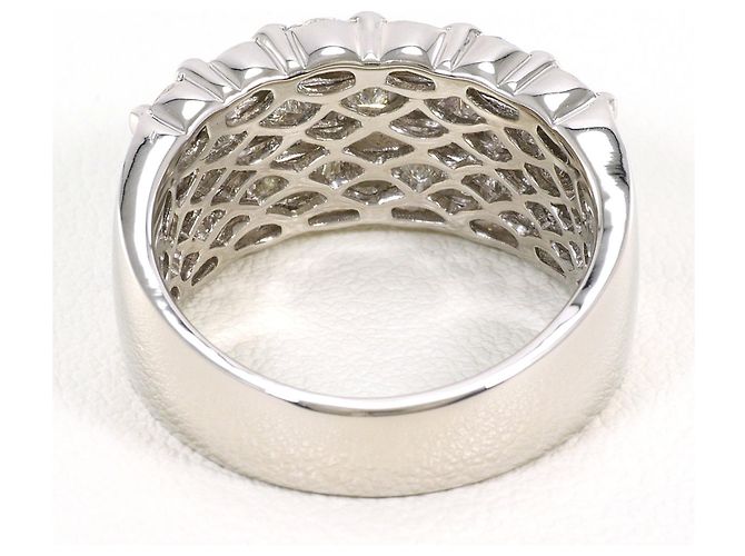 Autre Marque PT900 Platinring mit Diamant - Ansicht 4