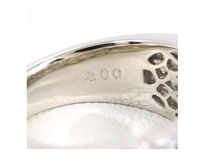 Autre Marque PT900 Platinring mit Diamant - Ansicht 6